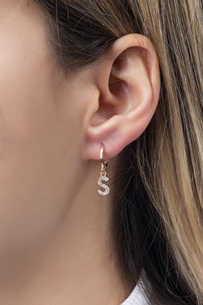 Initial Hoop Earrings