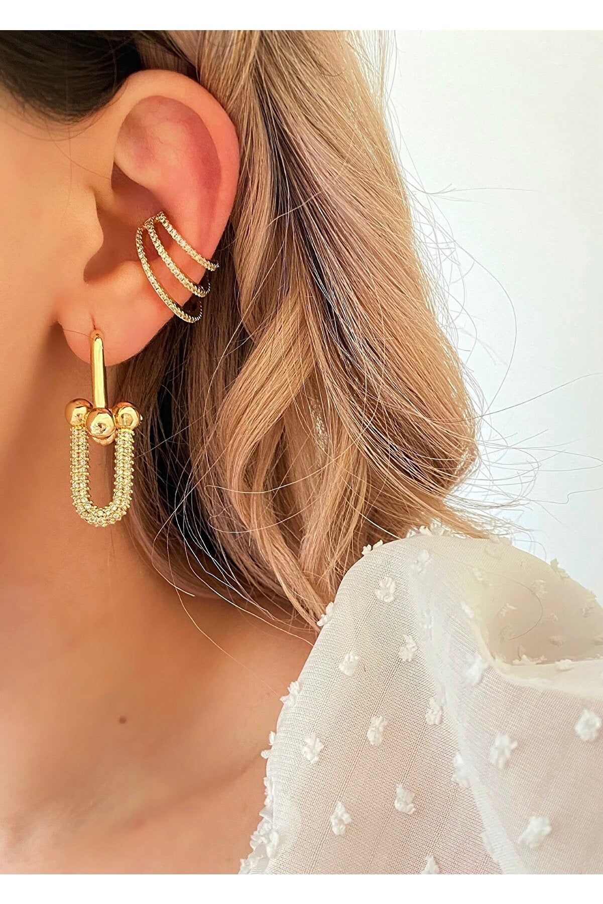 14k Gold Filled U Shaped Hoop Earrings | Hypoallergenic Metal – Hooks and  Luxe