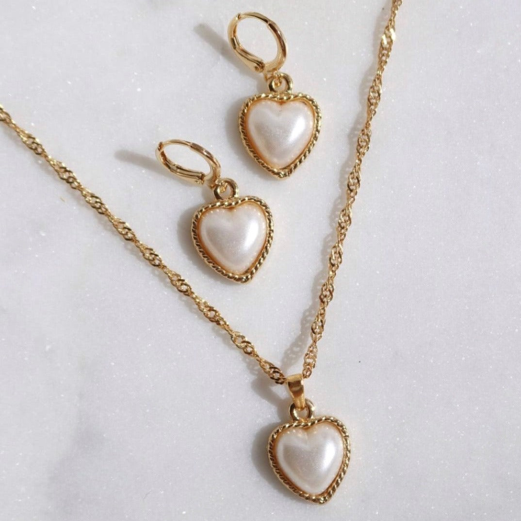 Simple Layered Necklaces Gold Heart Pendant Chains Dainty Multi Layer Pearl  Necklace Jewelry for Women and Girls - Walmart.com