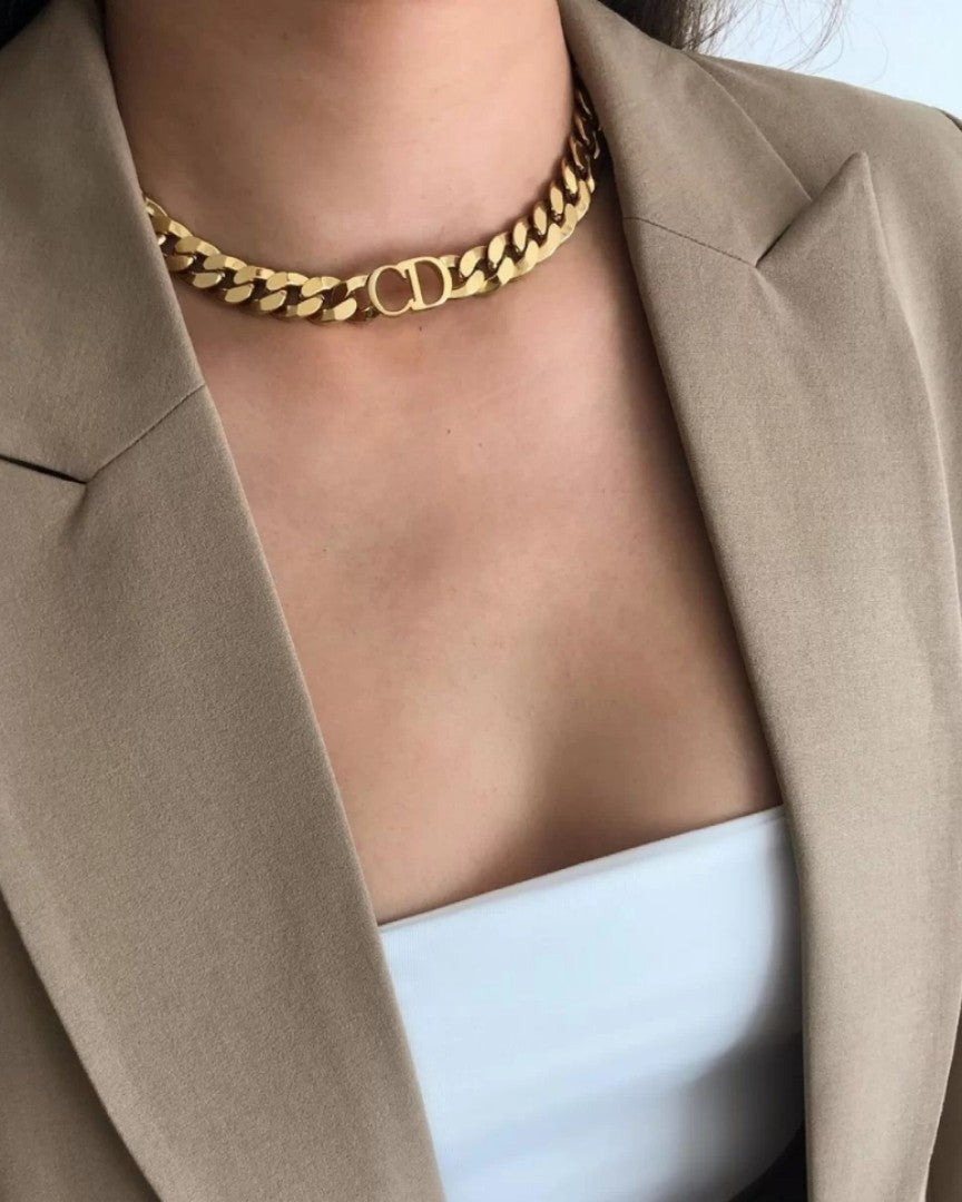 Cd chain necklace Clearance