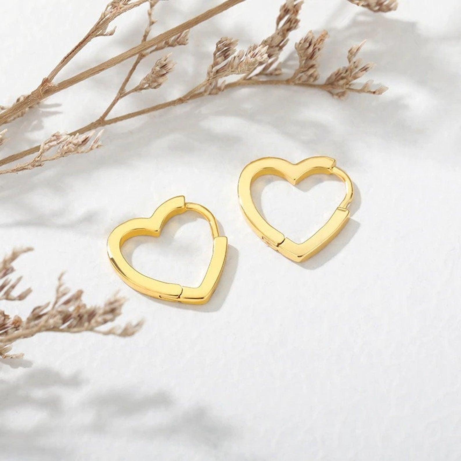 Heart Hoop Earrings - melsberry