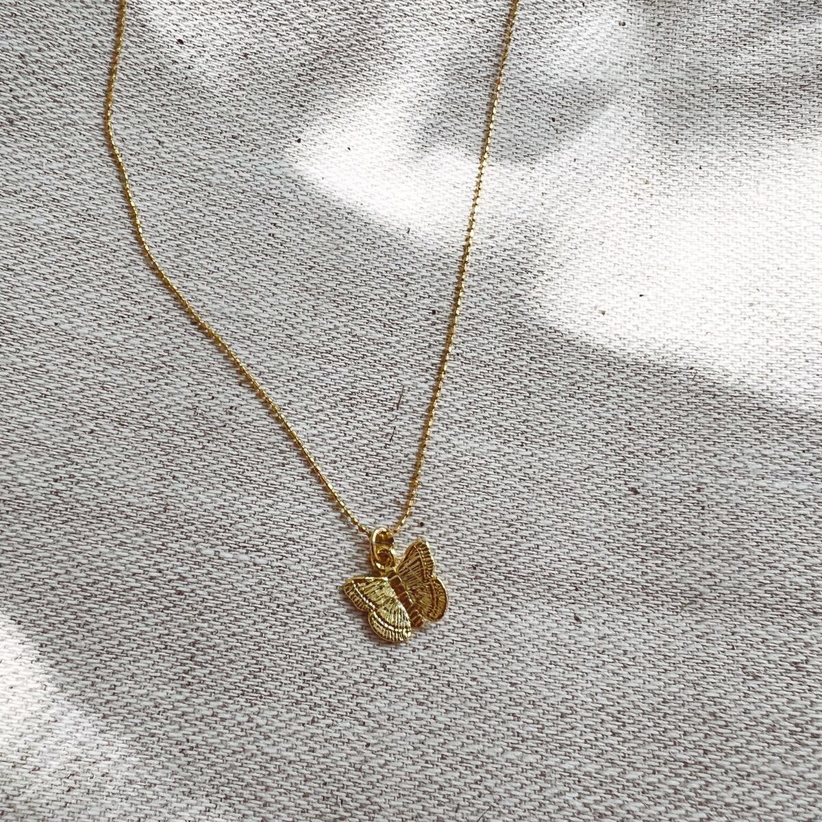 Minimal Butterfly Necklace