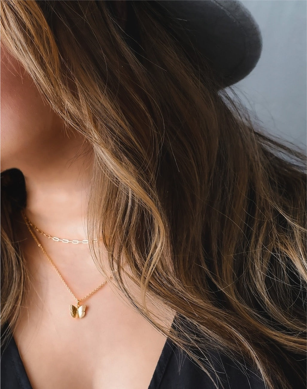 Minimal Butterfly Necklace